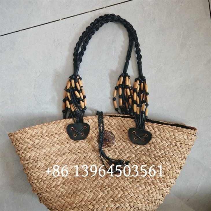 Bamboo Handles Women Beach Bags